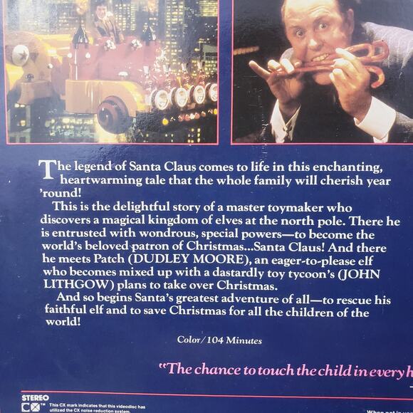 Laserdisc ~ SANTA CLAUS THE MOVIE Dudley Moore, John Lithgow 1985 - Picture 8 of 16